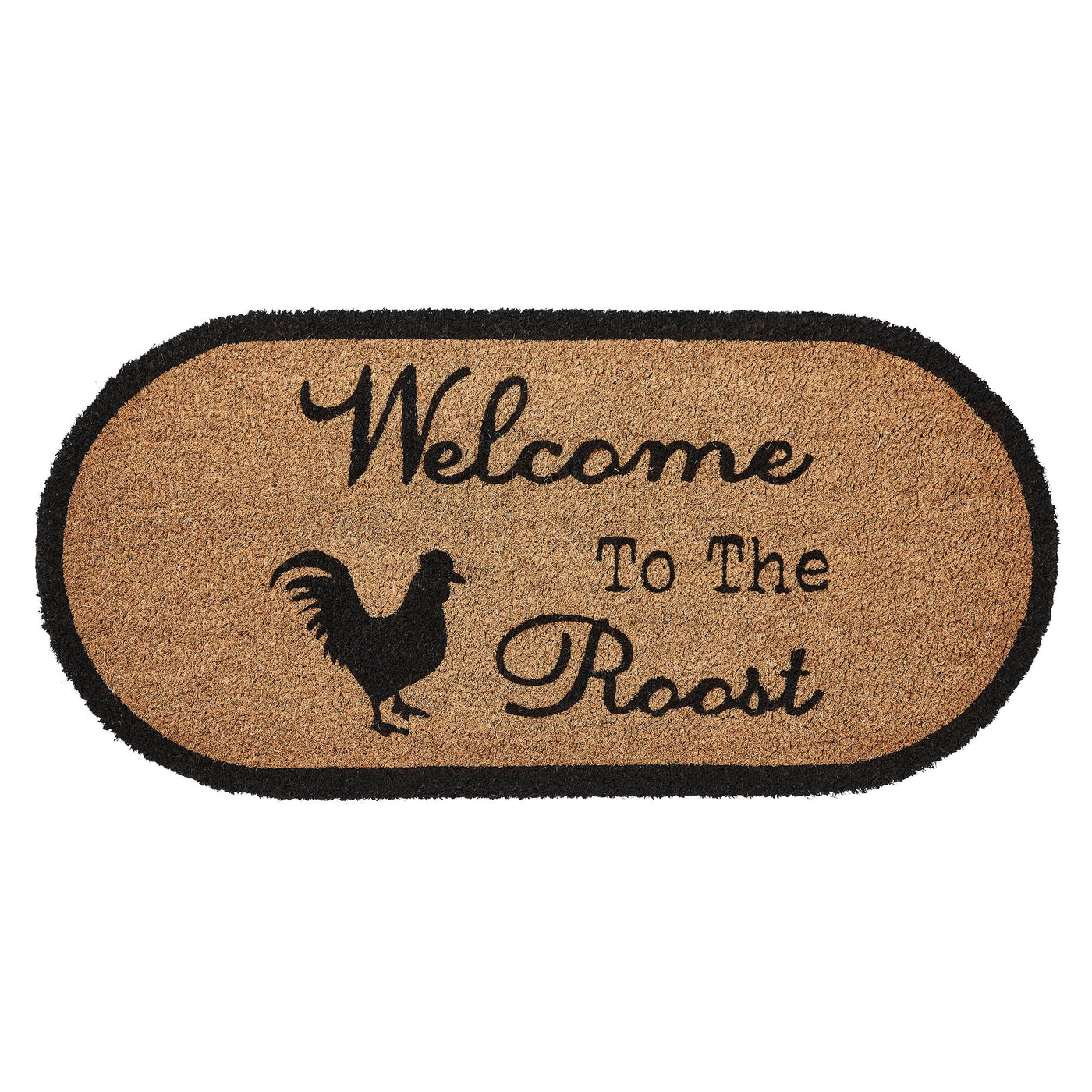 Welcome to the Roost Farmhouse Coir Oval Rug 17" x 36"