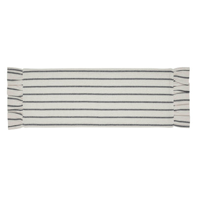 Kaila Ticking Stripe Ruffled 36" Table Runner