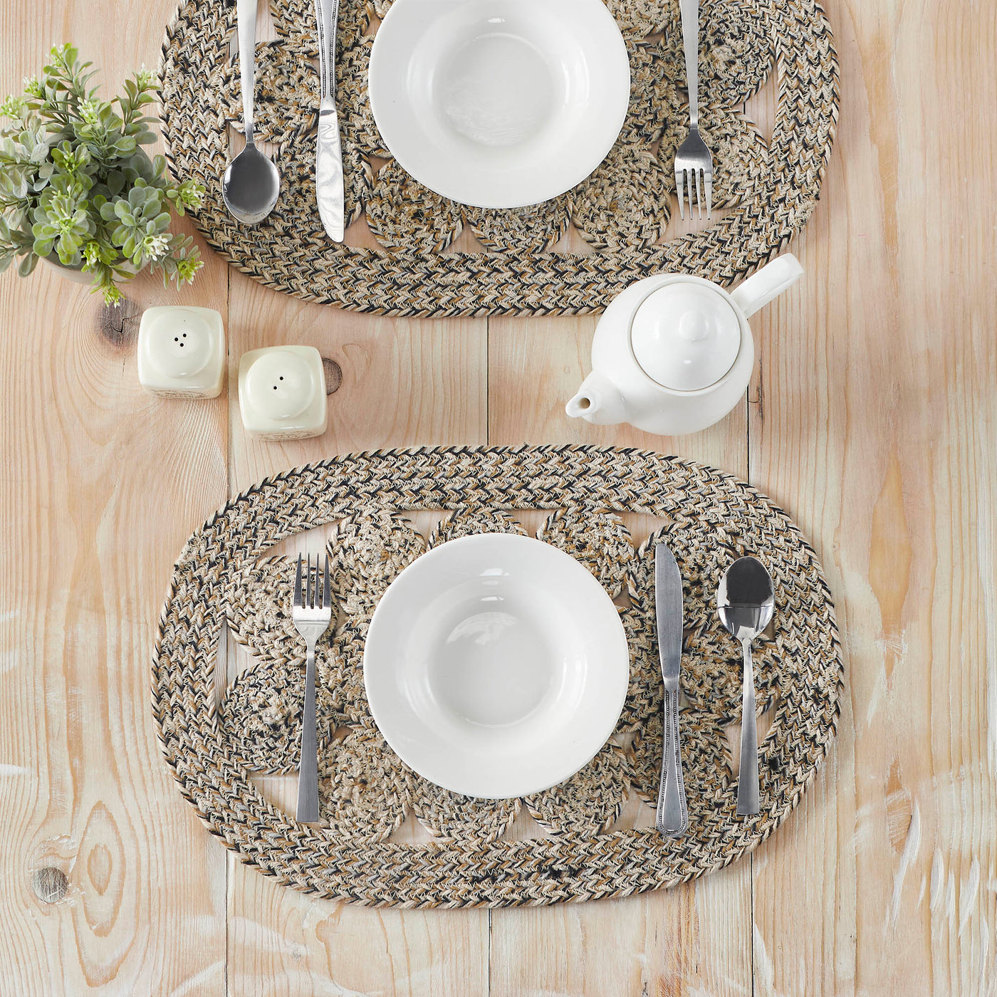 Celeste Blended Pebble Indoor/Outdoor 19" Placemat