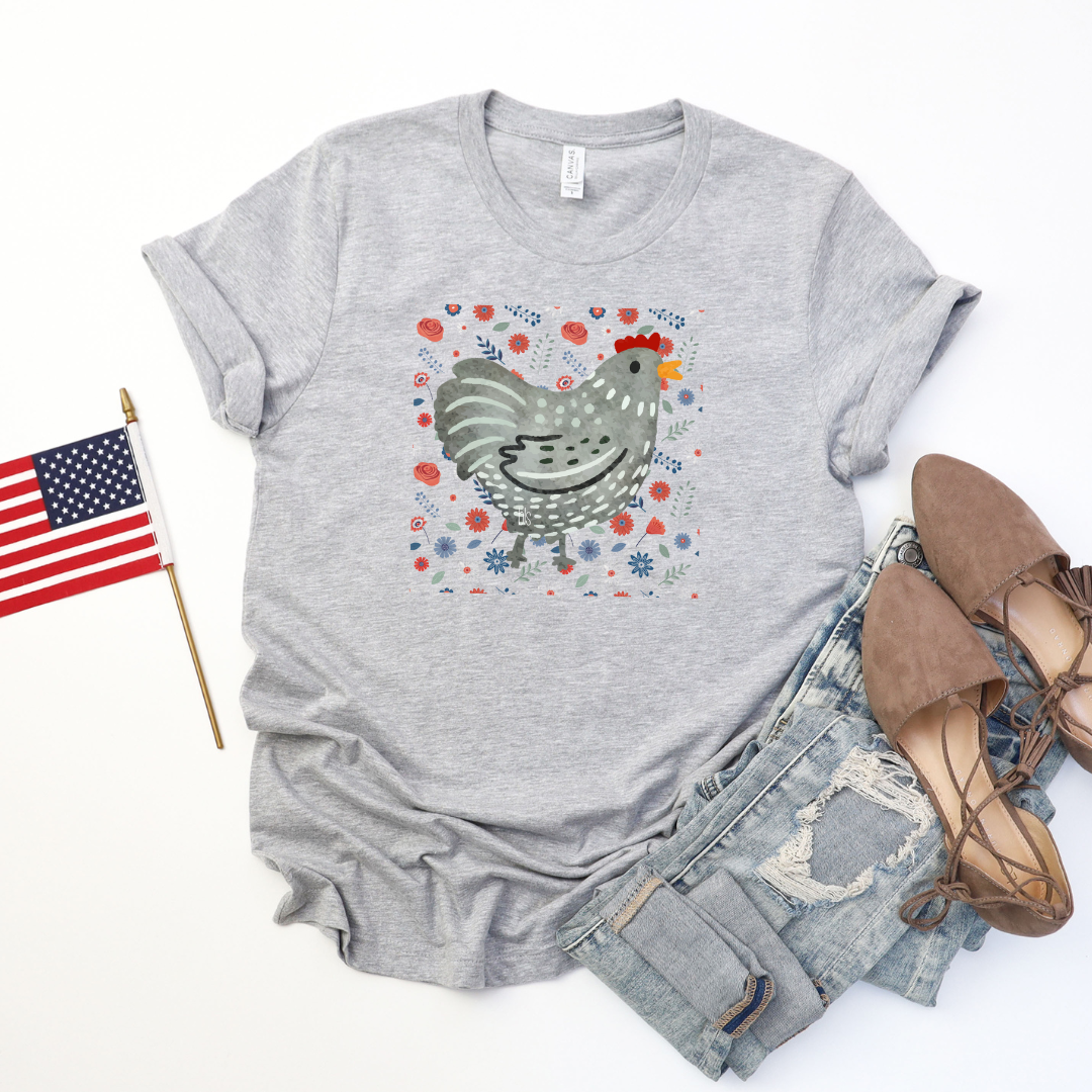 💙 Americana Chicken Cozy T-Shirt