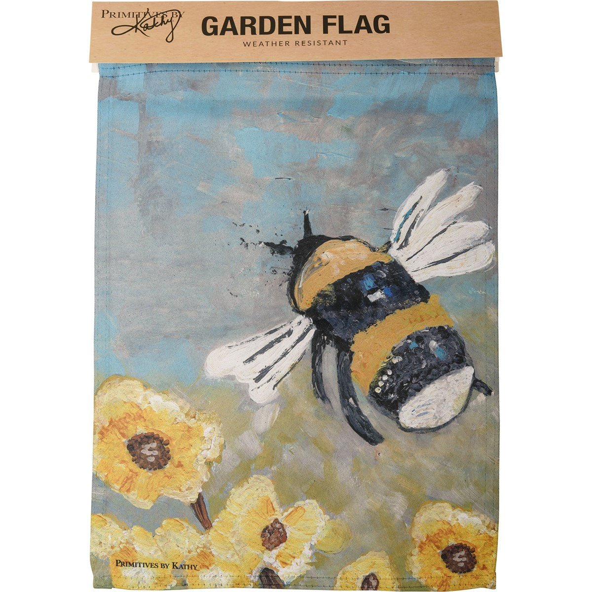 🎄💙 Bumblebee and Flowers Garden Flag