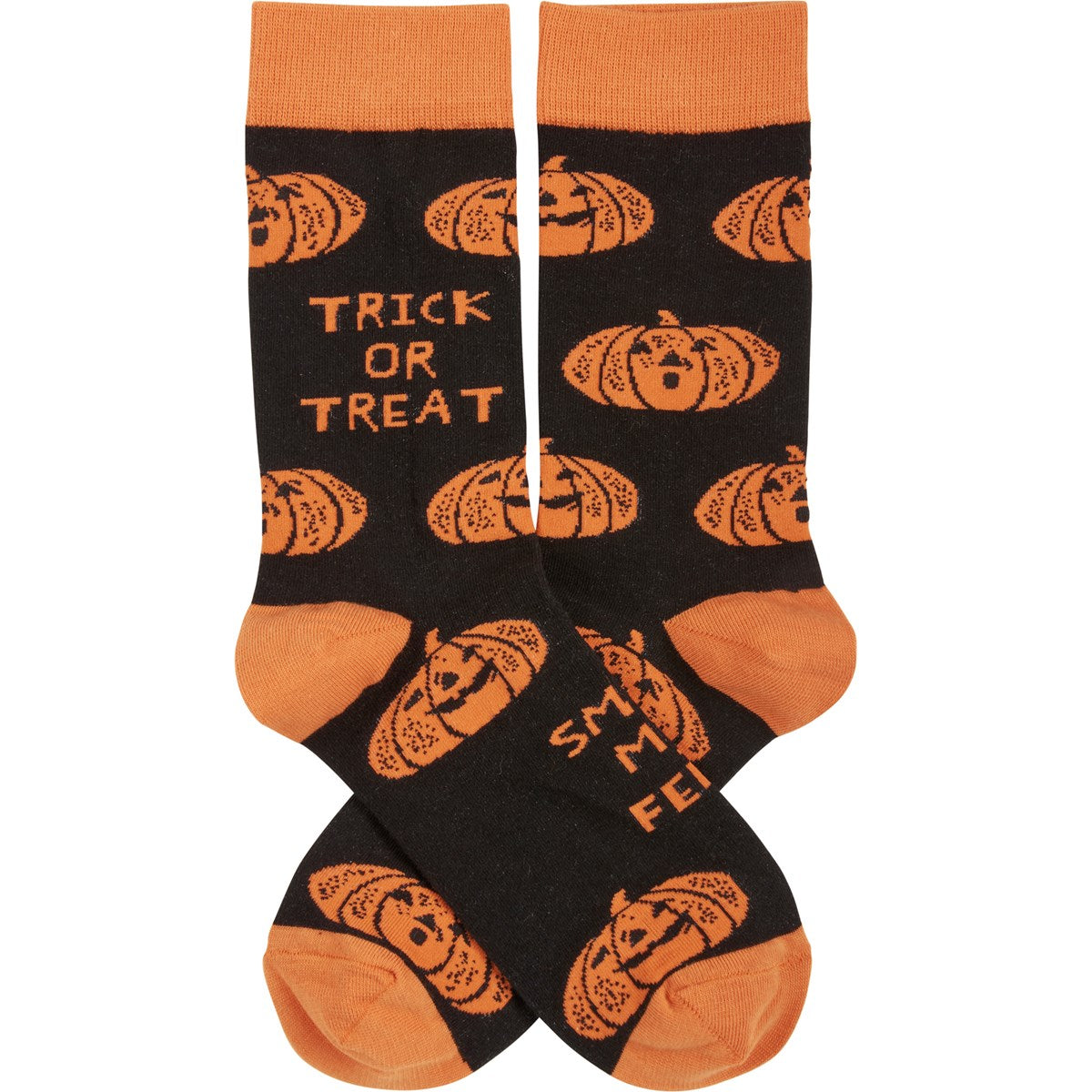 Trick Or Treat Smell My Feet Halloween Socks