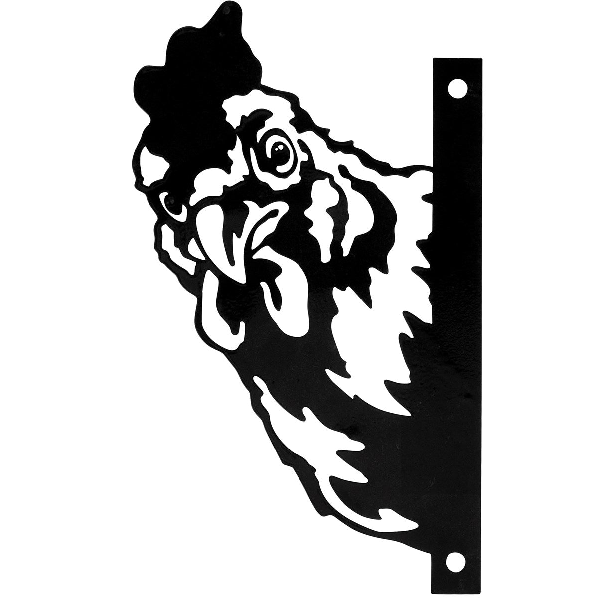 Chicken Metal Outdoor Art 8" H