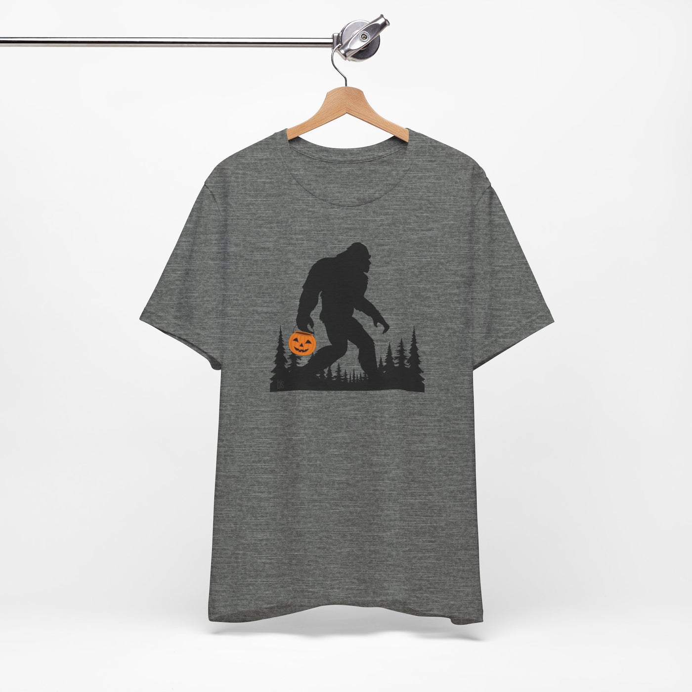 Bigfoot with Halloween Bucket Cozy T-Shirt