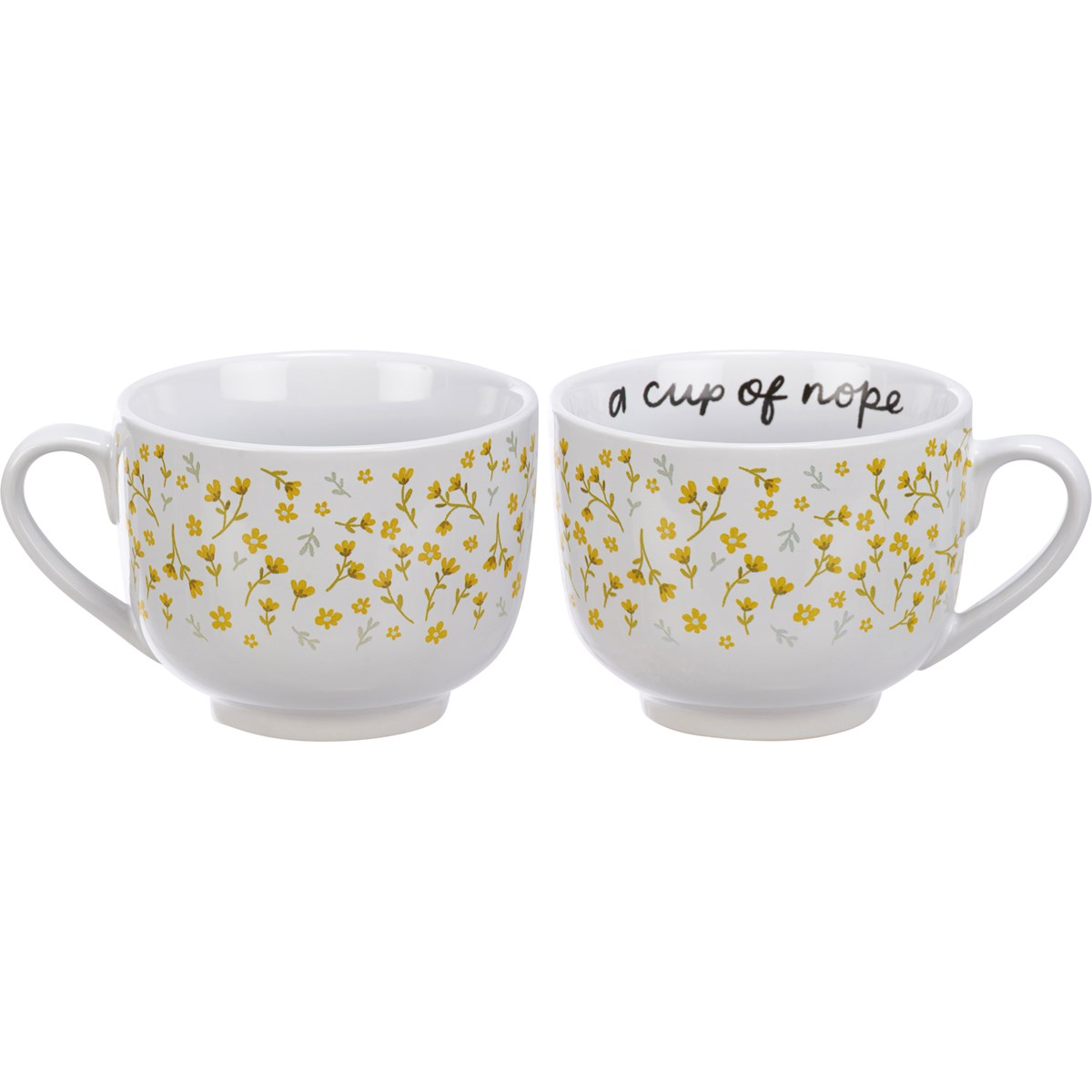 A Cup Of Nope Floral 20 oz Mug