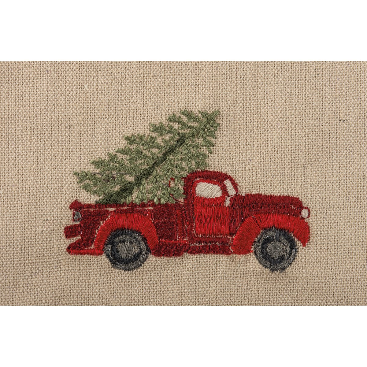 Set of 4 Christmas Red Truck With Tree Napkin Set