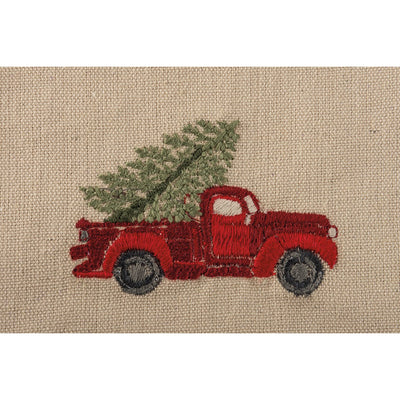 Set of 4 Christmas Red Truck With Tree Napkin Set