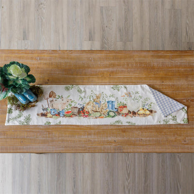Animals in the Garden 55" Table Runner