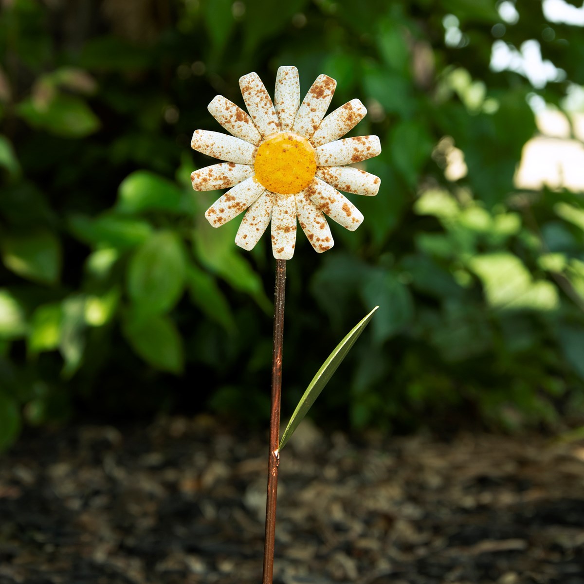 Rustic Daisy 15" Metal Pick