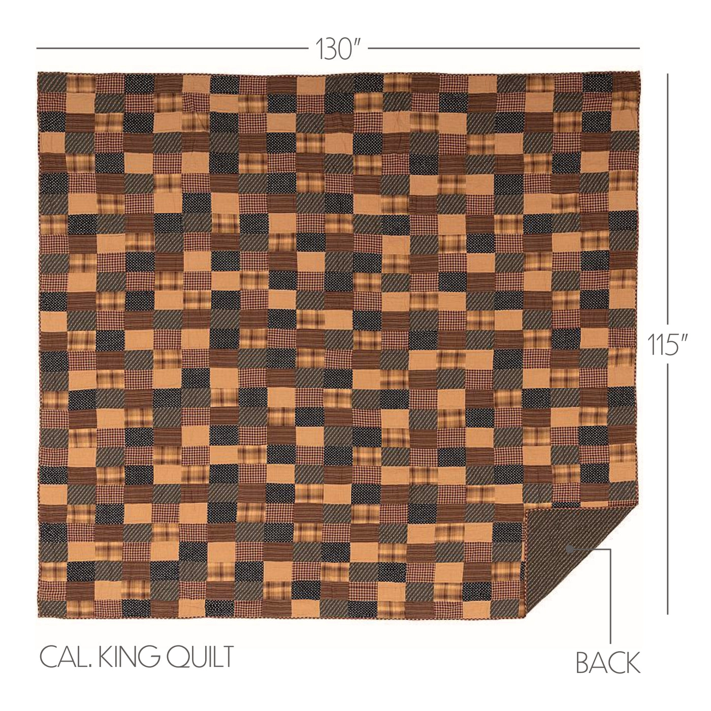 Patriotic Patch California King Quilt