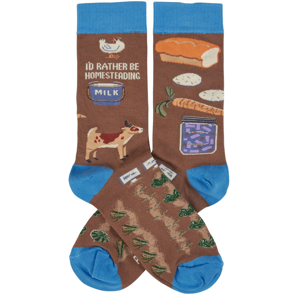 Rather Be Homesteading Fun Novelty Socks