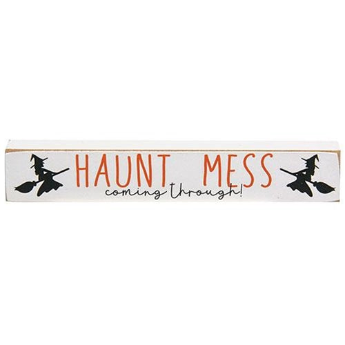 Set of 3 Haunt Mess Witch and Ghost Halloween Mini Sticks