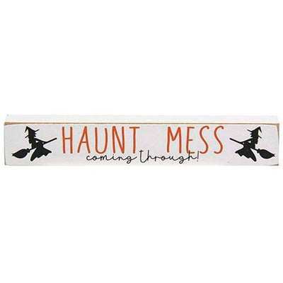 Set of 3 Haunt Mess Witch and Ghost Halloween Mini Sticks