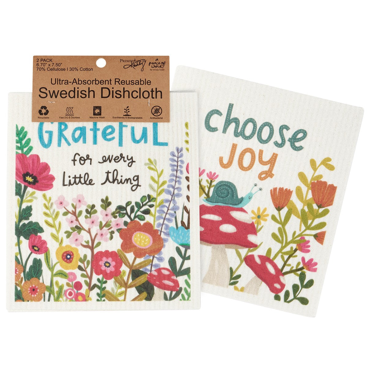 💙 Choose Joy Swedish Dishcloth Set of 2