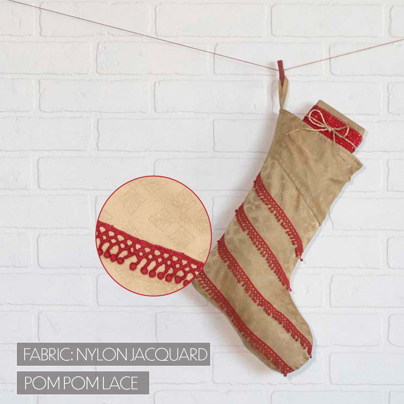 Revelry Jacquard Christmas Stocking 15"