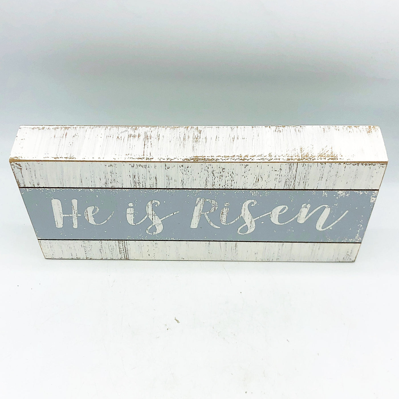 💙 He is Risen 11" Distressed Pallet Box Sign