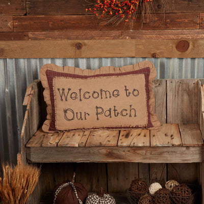 Welcome to Our Patch 22" Fall Pillow