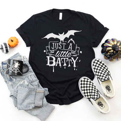 💙 Just a Little Batty Halloween T-Shirt