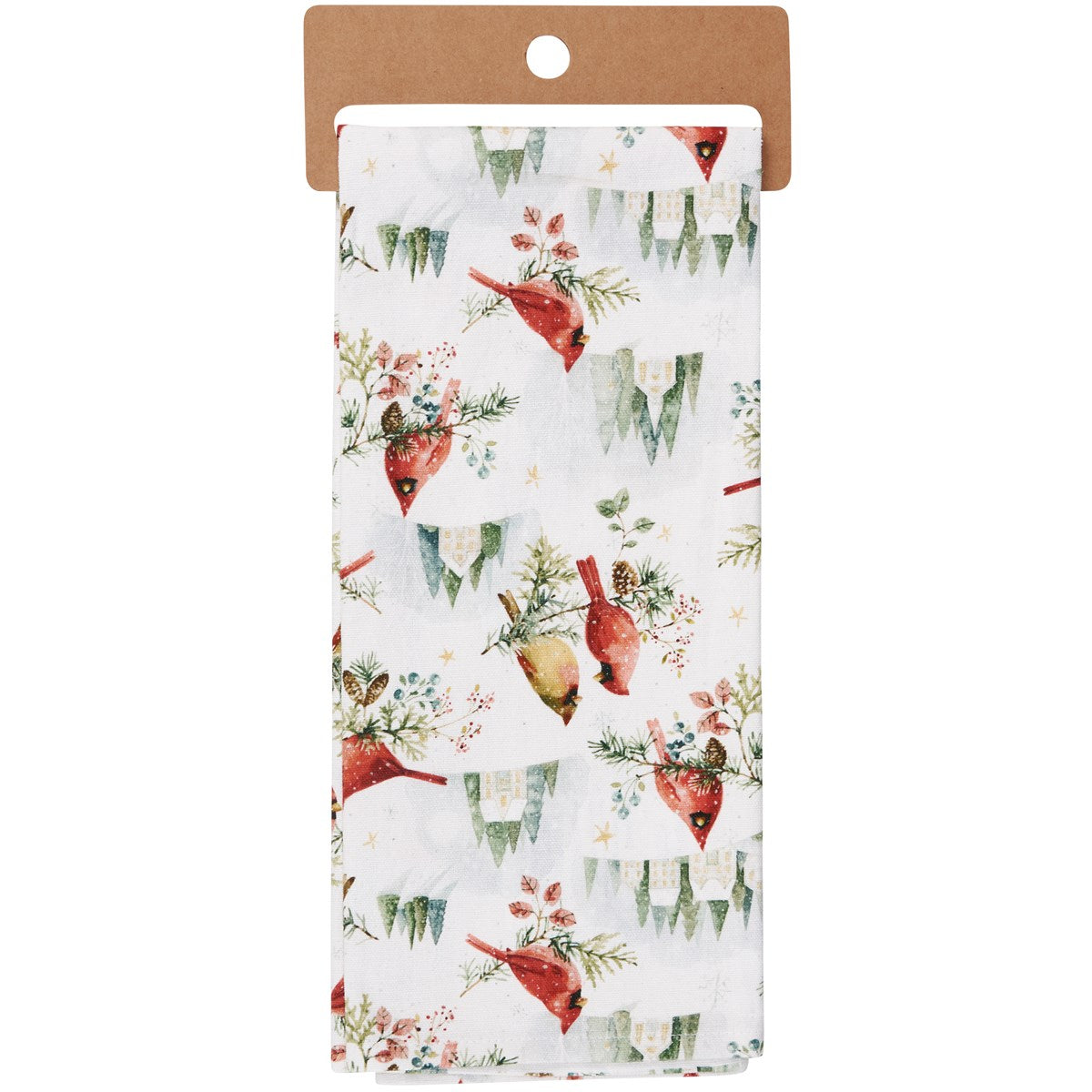 💙 Snowy Winter Cardinals Kitchen Towel