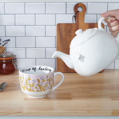 A Cup Of Healing Mug Floral 20 oz