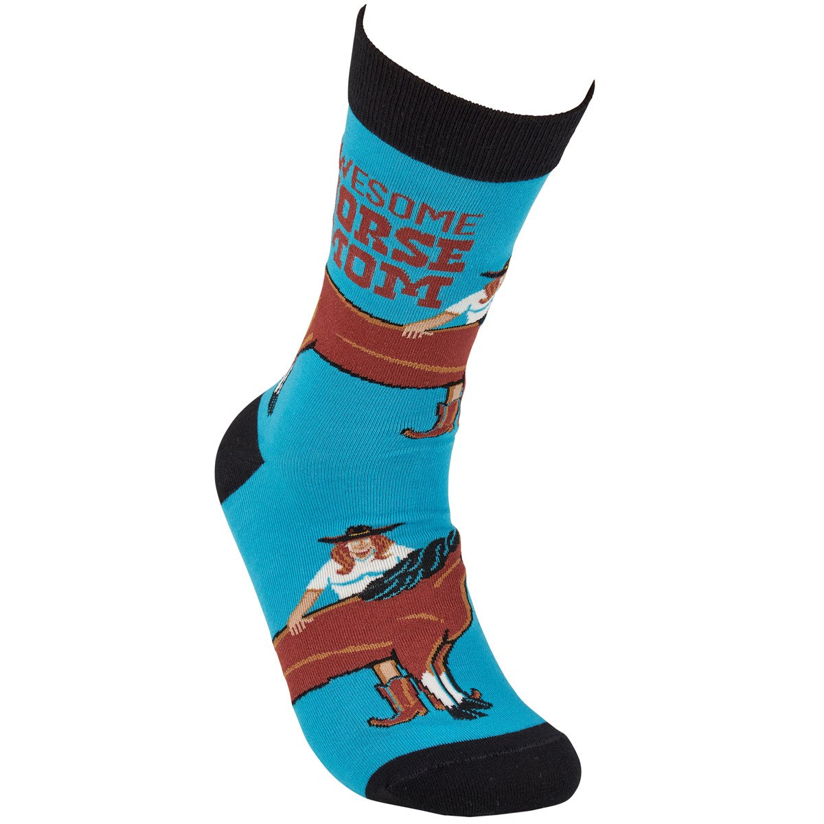 Awesome Horse Mom Fun Novelty Socks