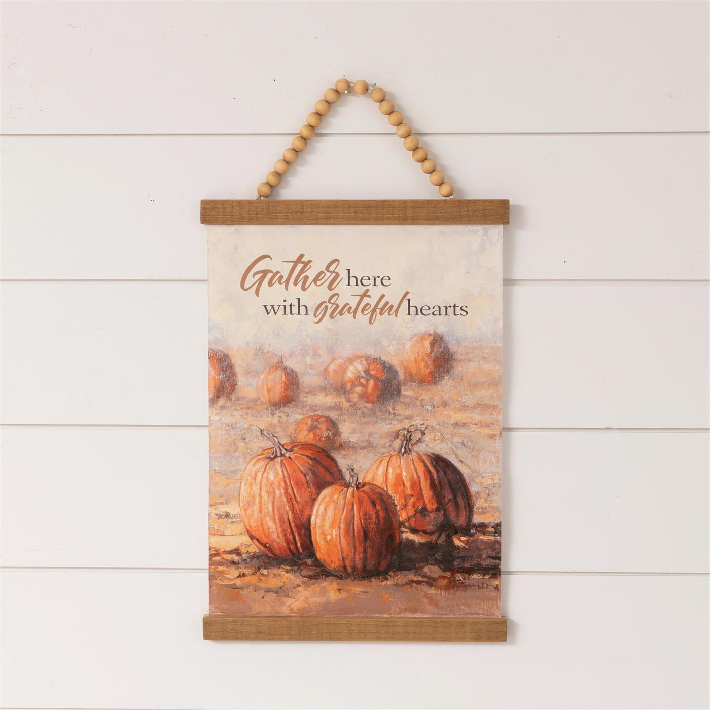 Gather Here With Grateful Hearts Wall Hanging