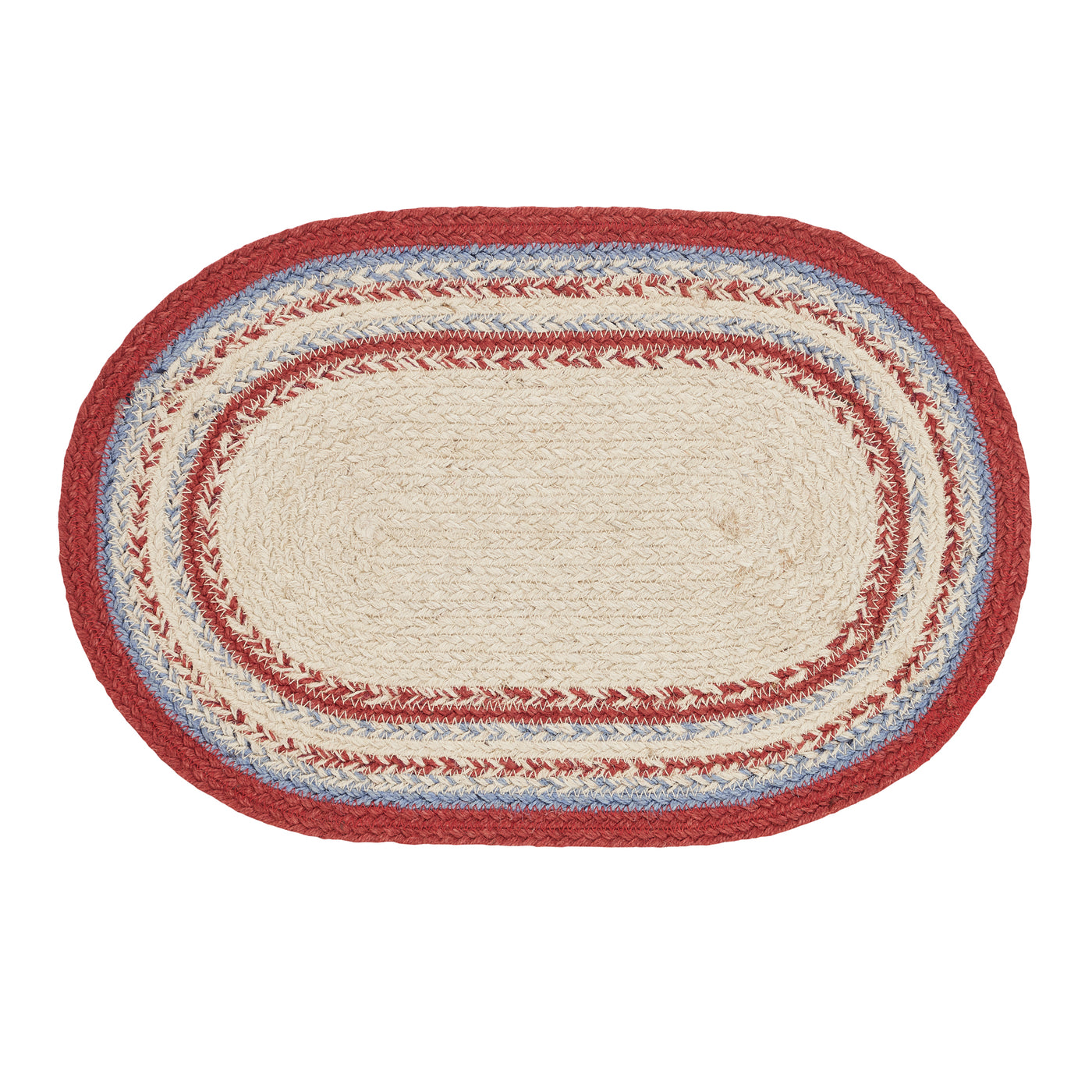 Celebration Americana Jute Oval Placemat 12" x 18"