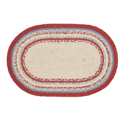 Celebration Americana Jute Oval Placemat 12" x 18"
