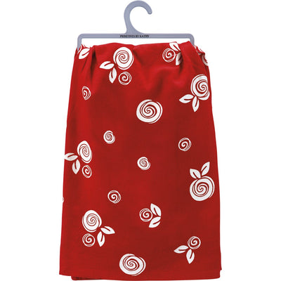 I Love Us Roses Red Kitchen Towel