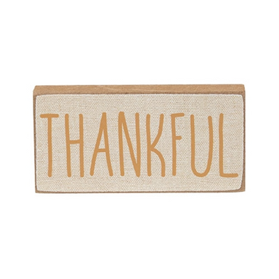 Set of 3 Fall Thankful Grateful Blessed Mini Sticks