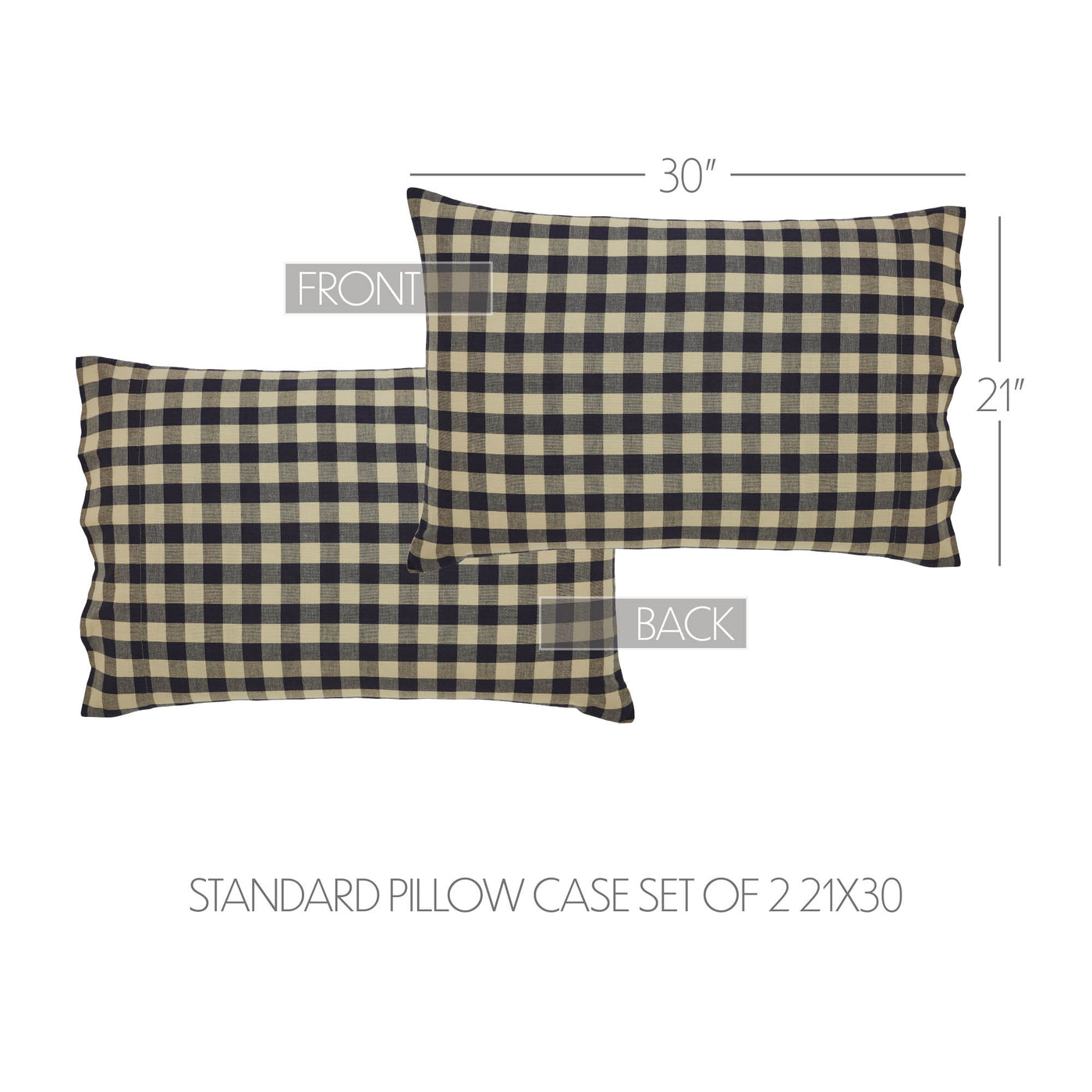 My Country Navy & Khaki Standard Pillow Case Set