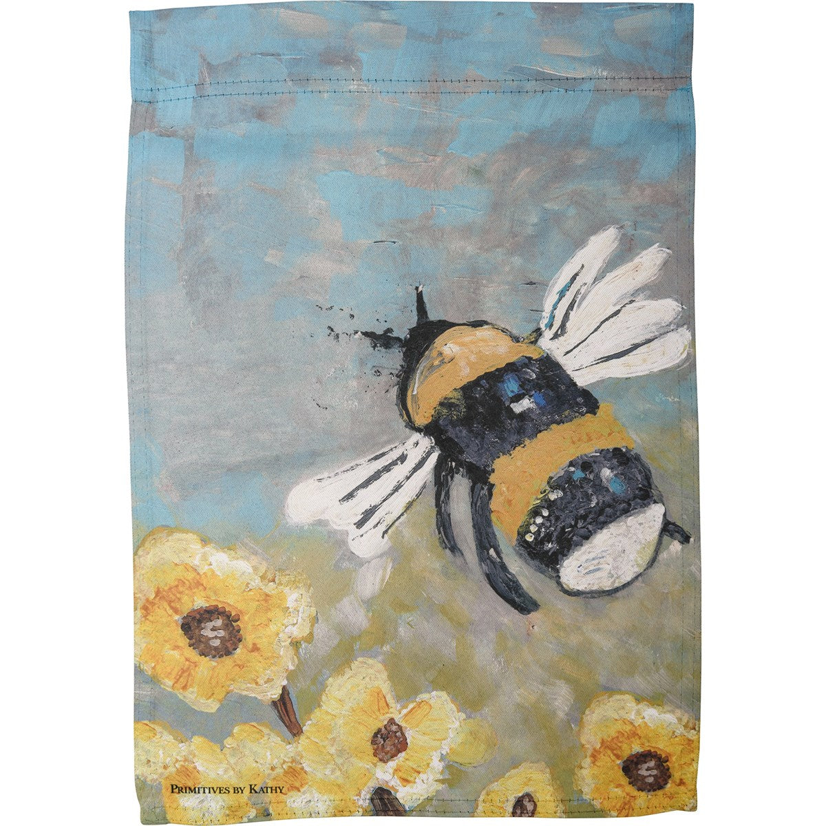 🎄💙 Bumblebee and Flowers Garden Flag