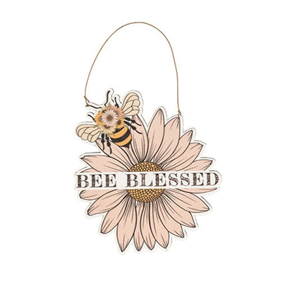 💙 Set of 3 Blessed Bee Flower Ornaments