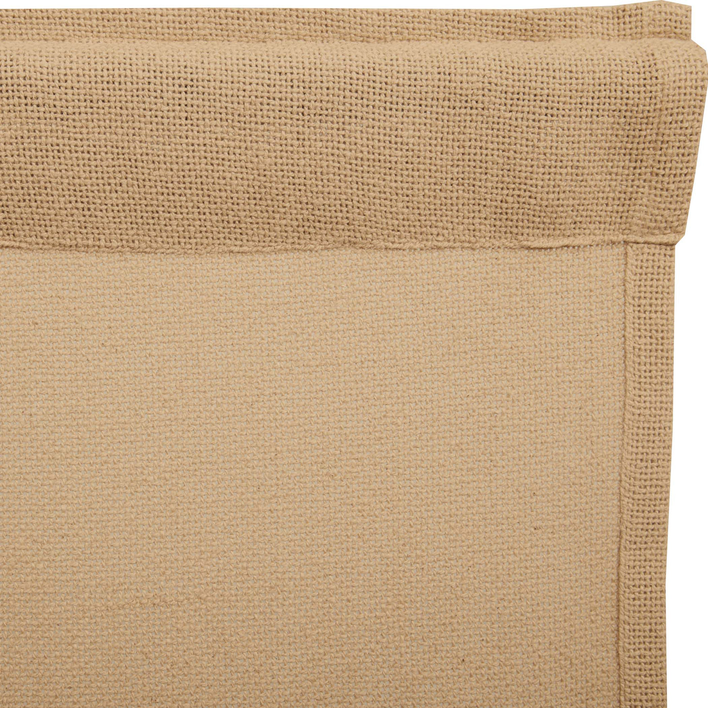 Set of 2 Burlap Natural Panel Curtains 84'' H x 40'' W