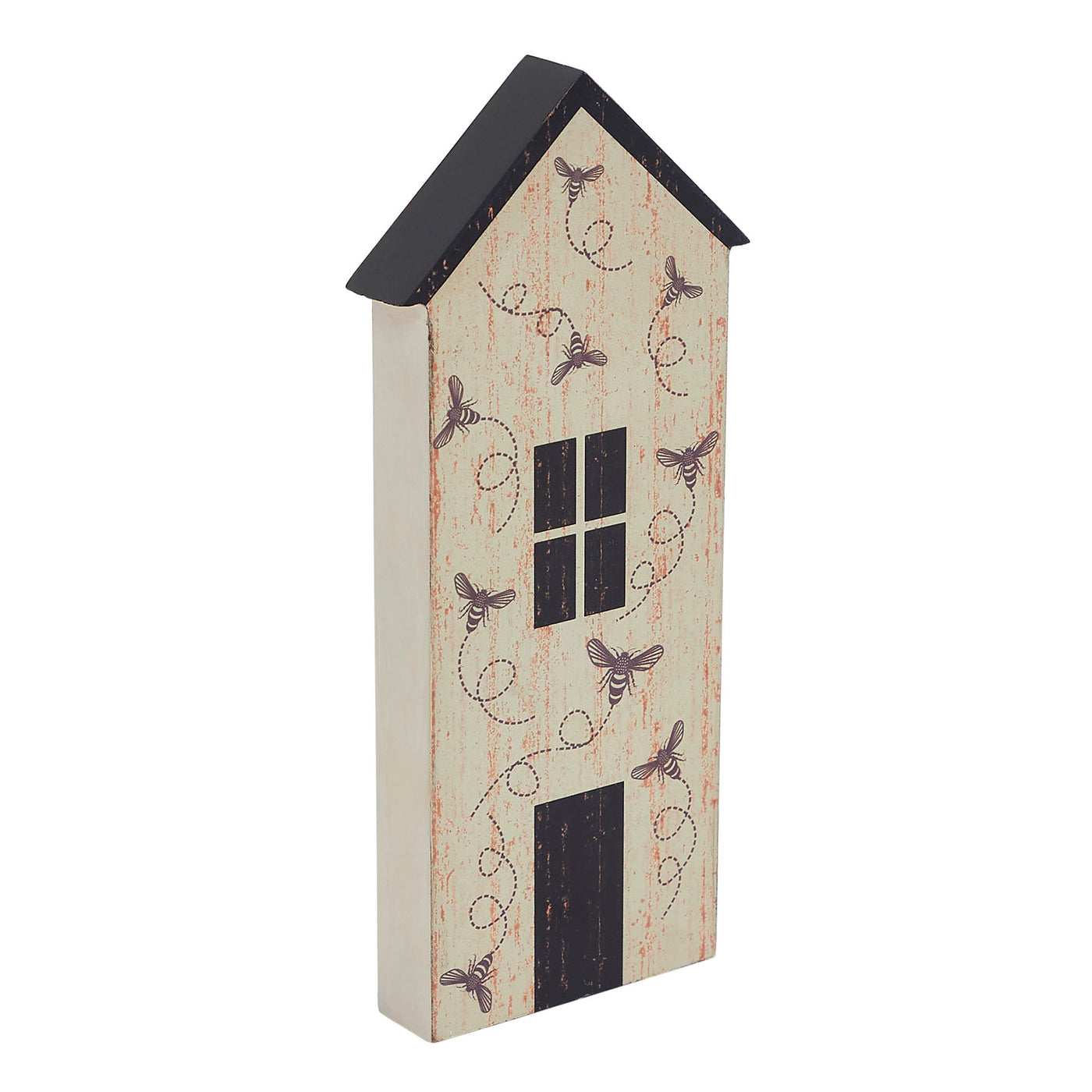 Buzzy Bees Saltbox House with Bee Trails 10" H Wall Sign