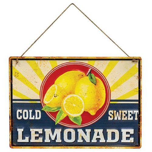 Cold Sweet Lemonade Retro Hanging Metal Sign