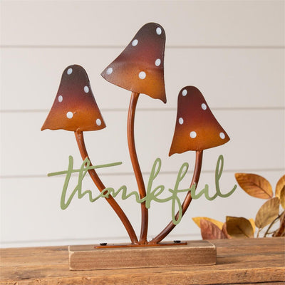 Thankful Mushrooms Tabletop Decor