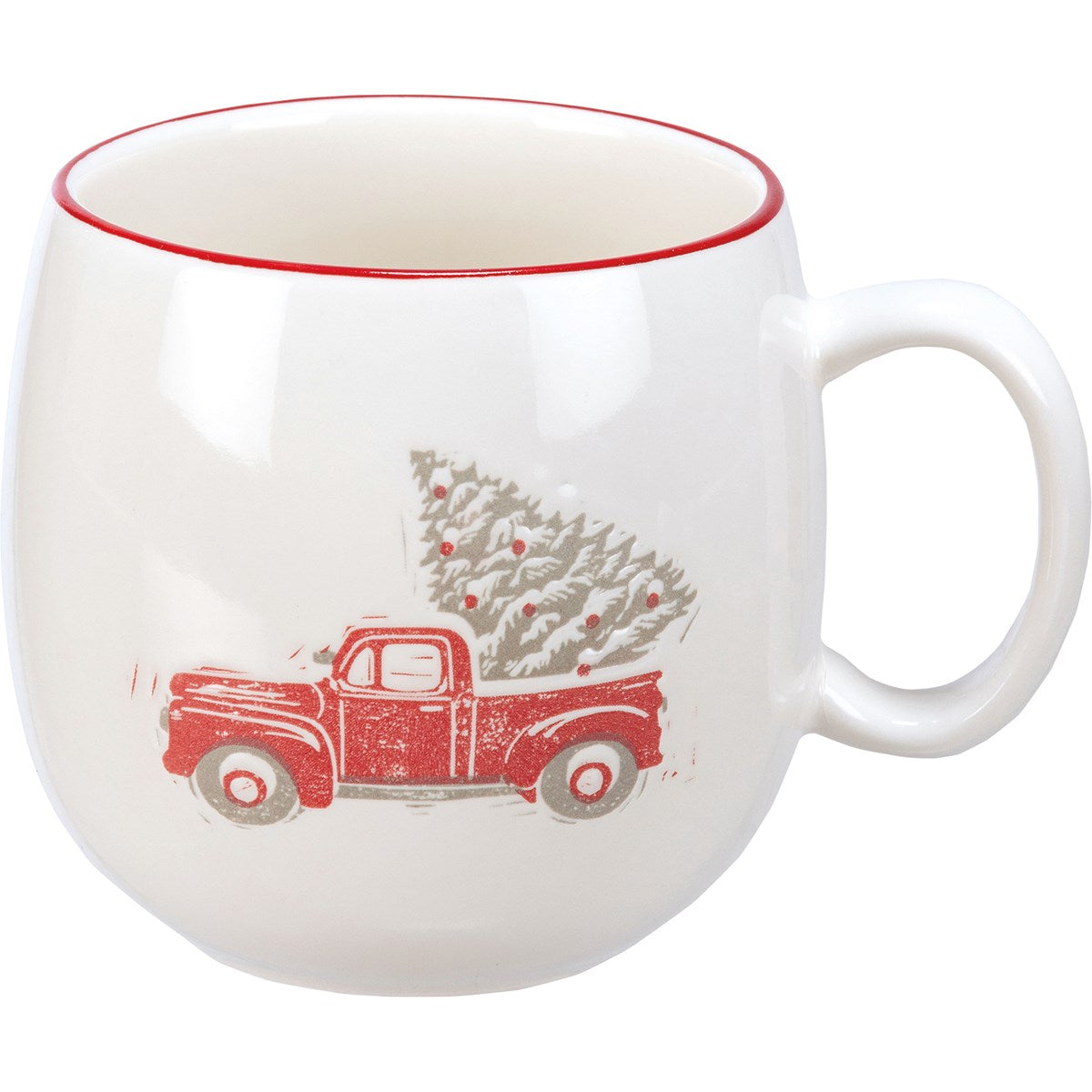 Red Truck With Christmas Tree Mug