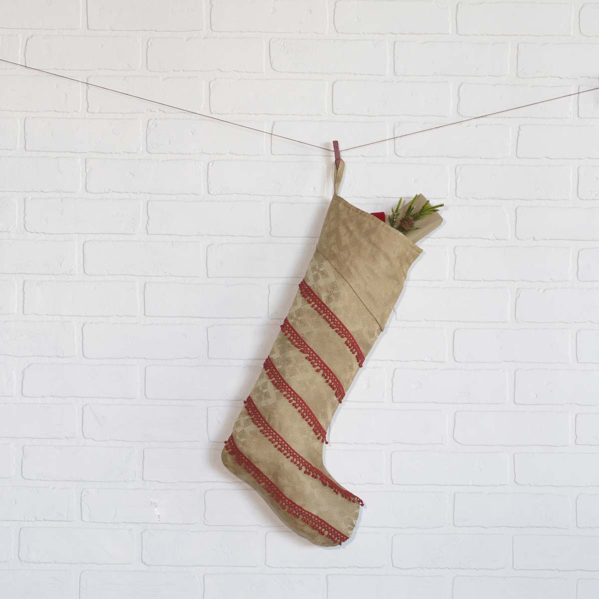 Revelry Jacquard Christmas Stocking 20" H