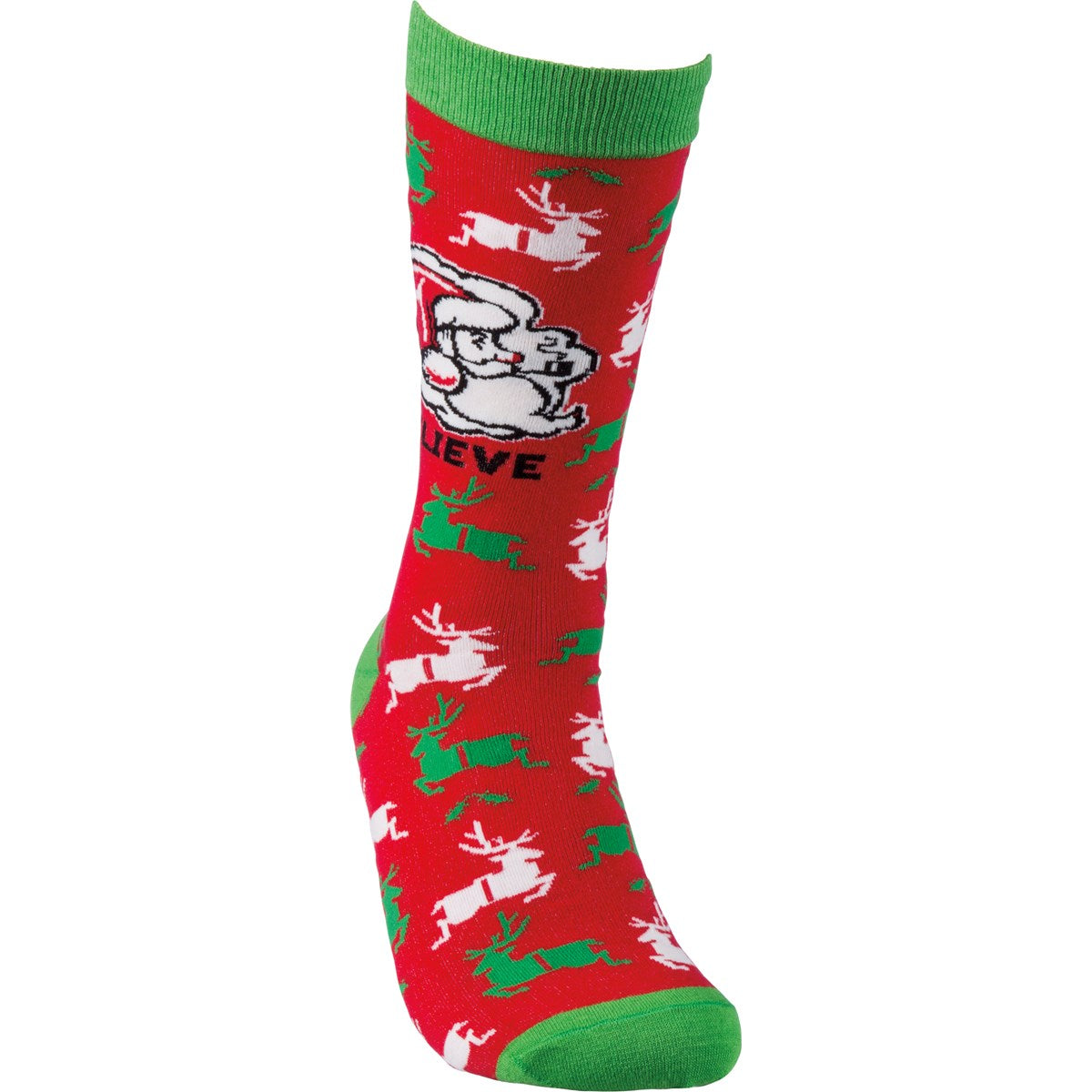 I Believe Christmas Santa Novelty Socks