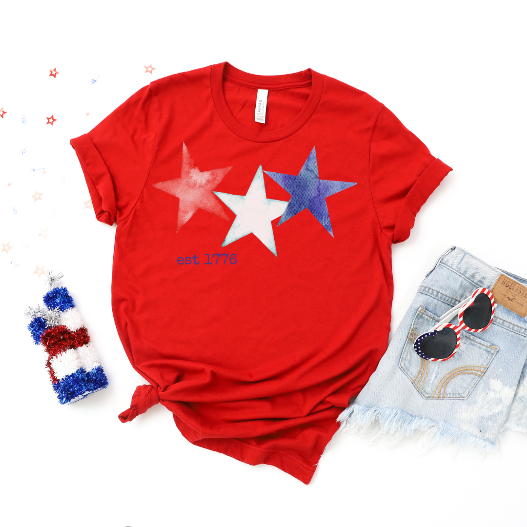💙 Triple Star Est. 1776 Americana T-Shirt