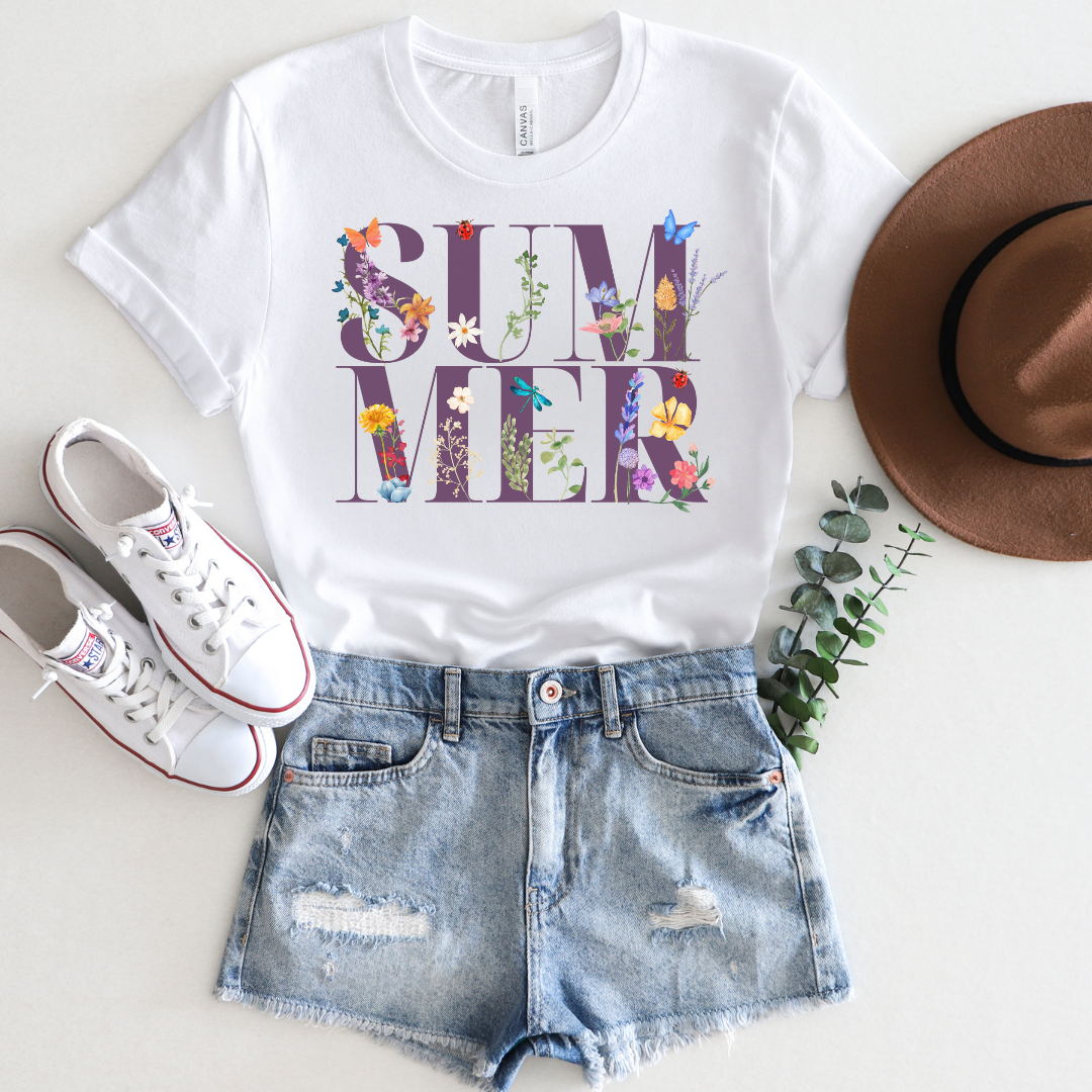 💙 👚 JULY T-SHIRT OF THE MONTH Wildflowers of Summer T-Shirt