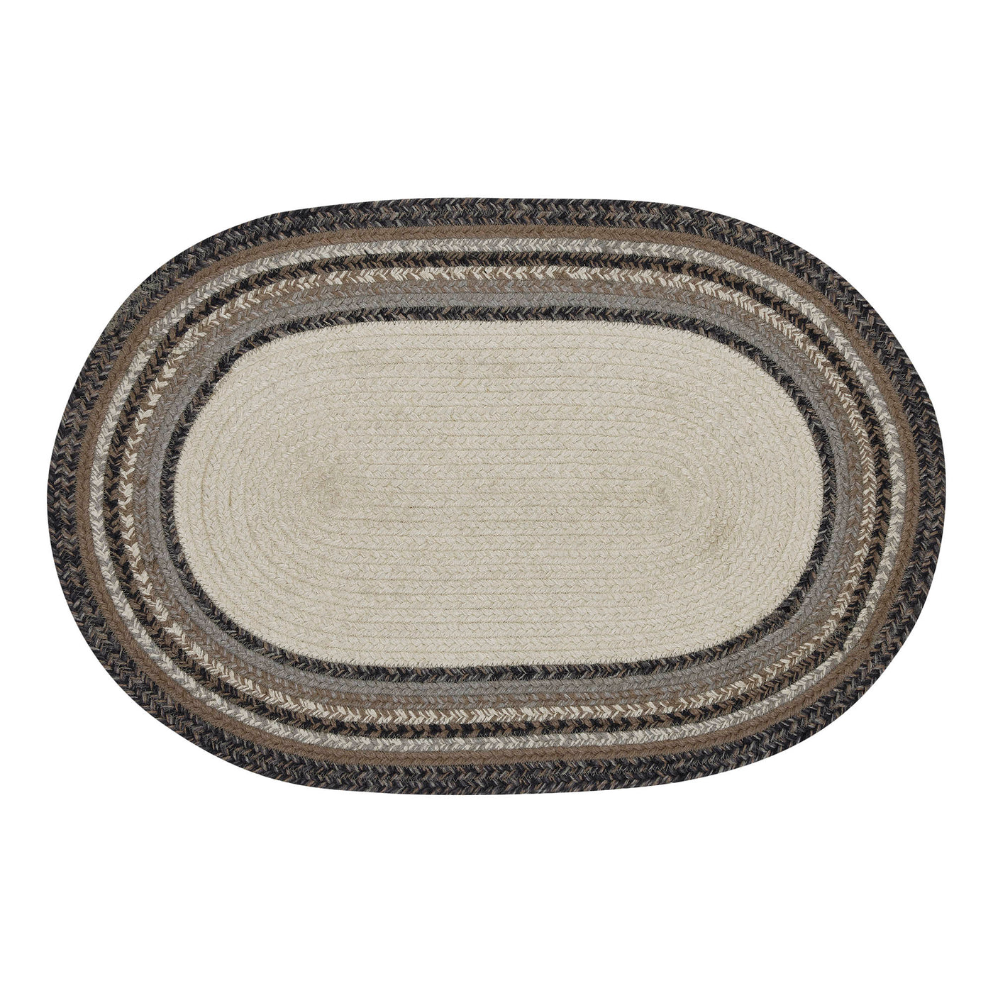 Floral Vine Welcome Jute Oval Rug 20" x 30"