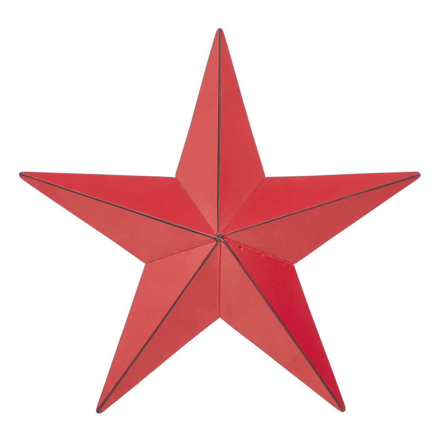 Distressed Barn Red 8" Metal Star