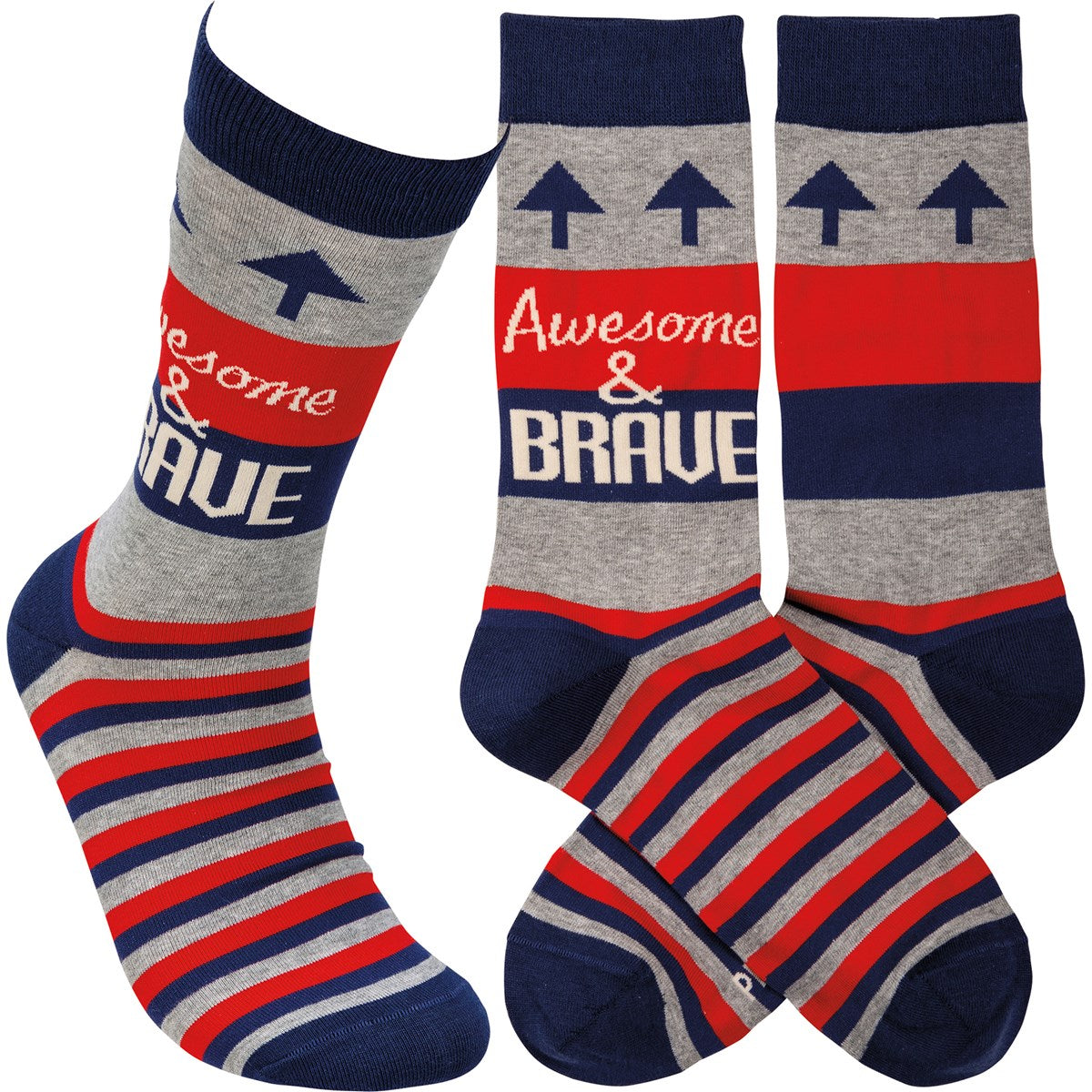 Awesome & Brave Fun Novelty Socks
