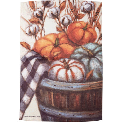 Pumpkins In A Basket Garden Flag