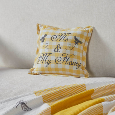 Me & My Honey Buzzy Bees Small 9" Accent Pillow