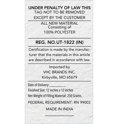 Bunny Hop Floral 12" Accent Pillow