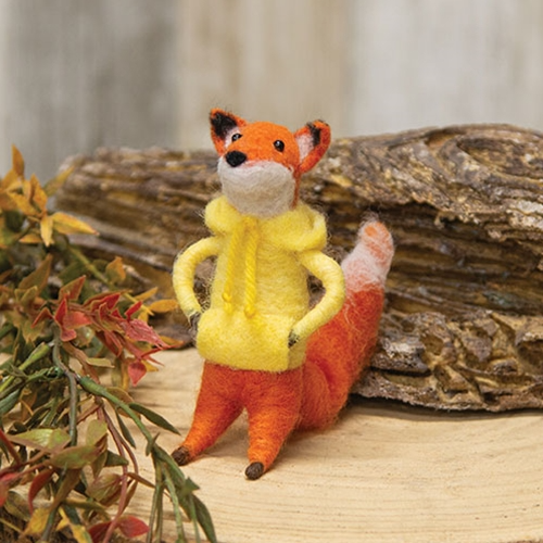 DAY 13 ✨ 14 Days of Felted Cheer ✨ Fox in Hoodie Felt Ornament