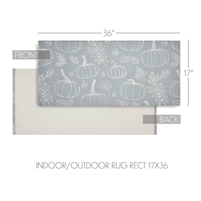 Silhouette Pumpkin Grey Indoor/Outdoor 36" Rug